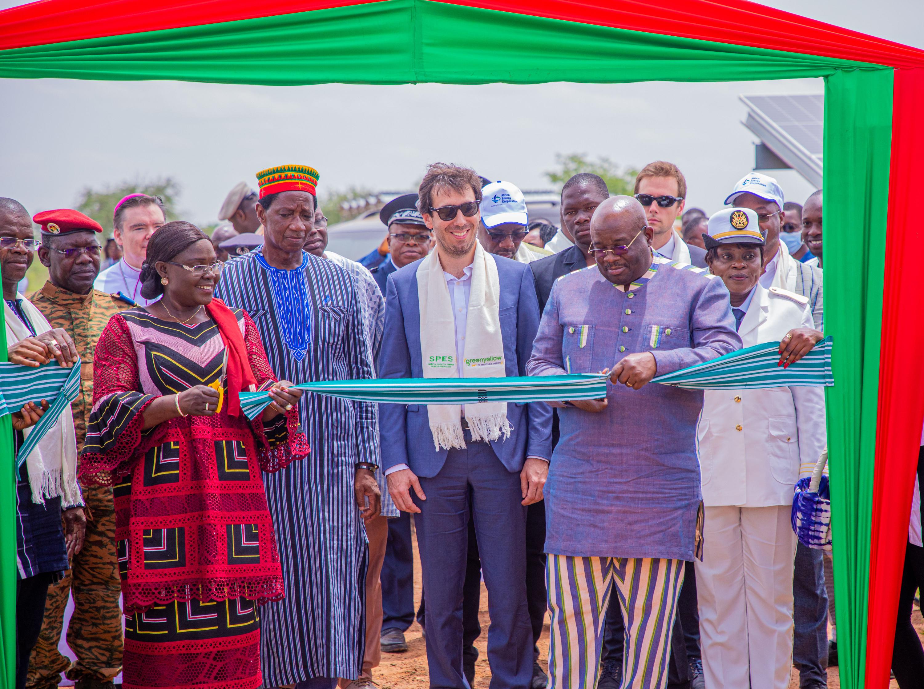 Inauguration ceremony of the GreenYellow solar plant in Nagréongo, Burkina Faso